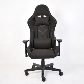 Black Fabric Gaming Chair