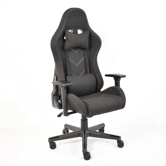 Black Fabric Gaming Chair