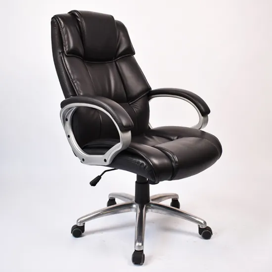 Black Faux Leather Office Chair 