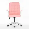 Pink Leather Office Chair